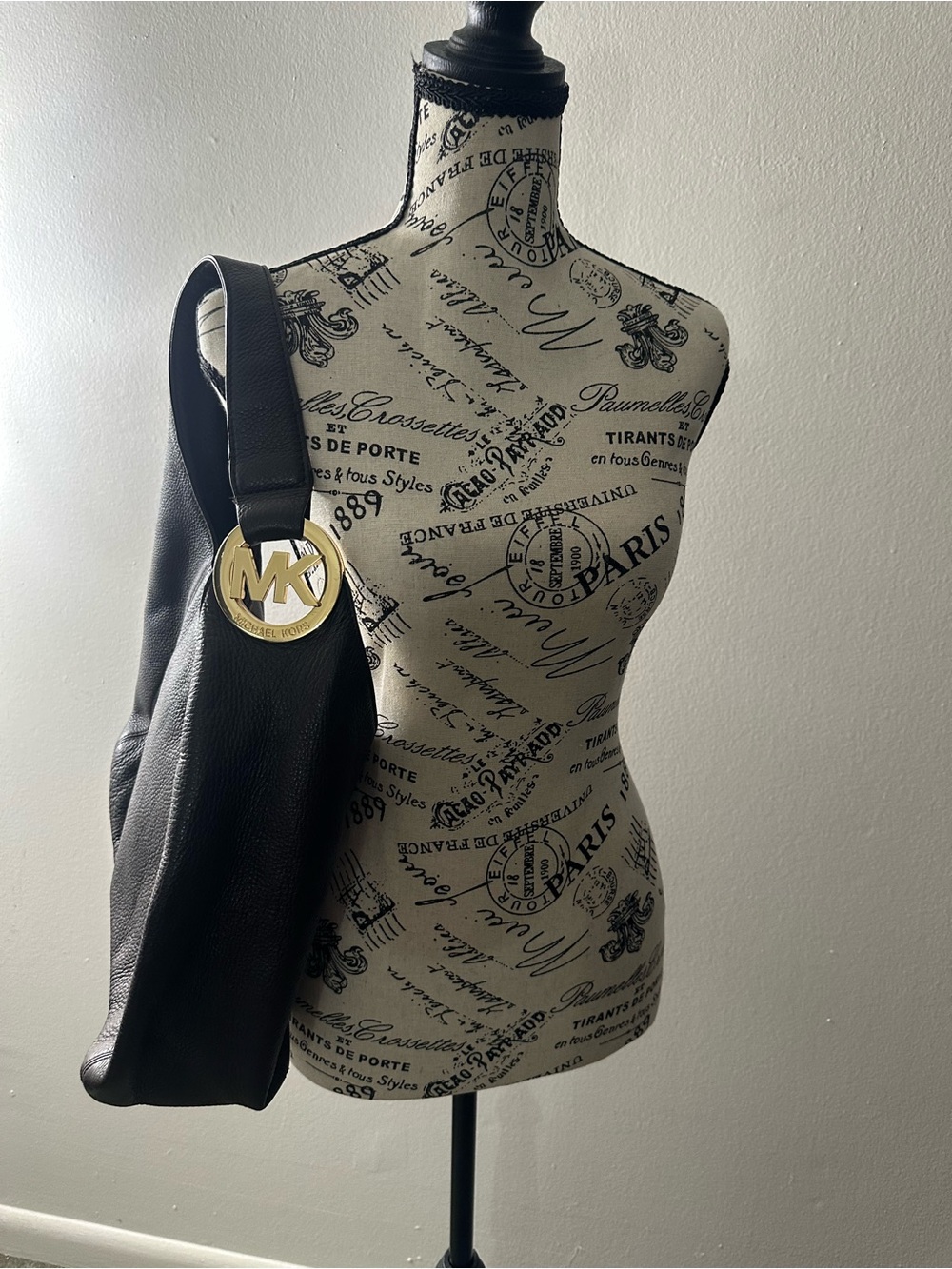 Michael Kors Fulton Large Chocolate Pebbled Leather Hobo Bag 👜✨